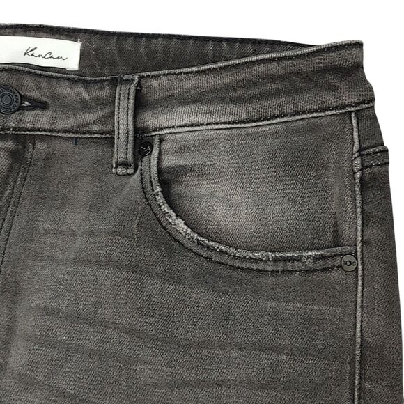 Kancan Black Wash Super Skinny Denim Jeans Style KC9134LG Distressed 15/31 - Picture 4 of 12